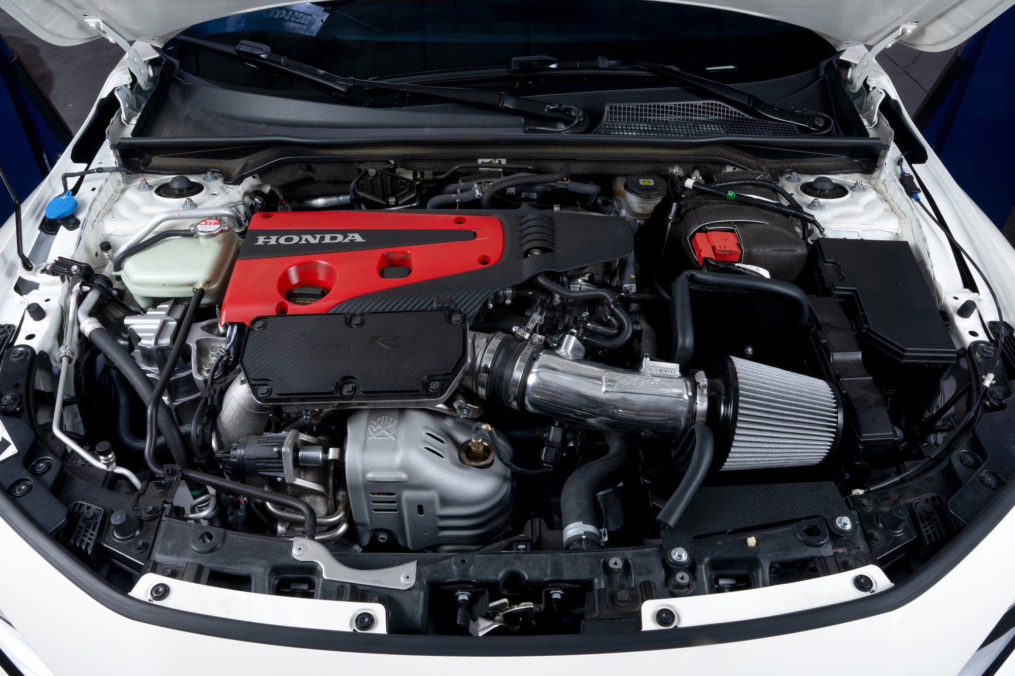 827-741P+17-156P HPS Polish Air Intake+Charge Pipe Kit For Integra TypeS DE5/Civic TypeR FL5