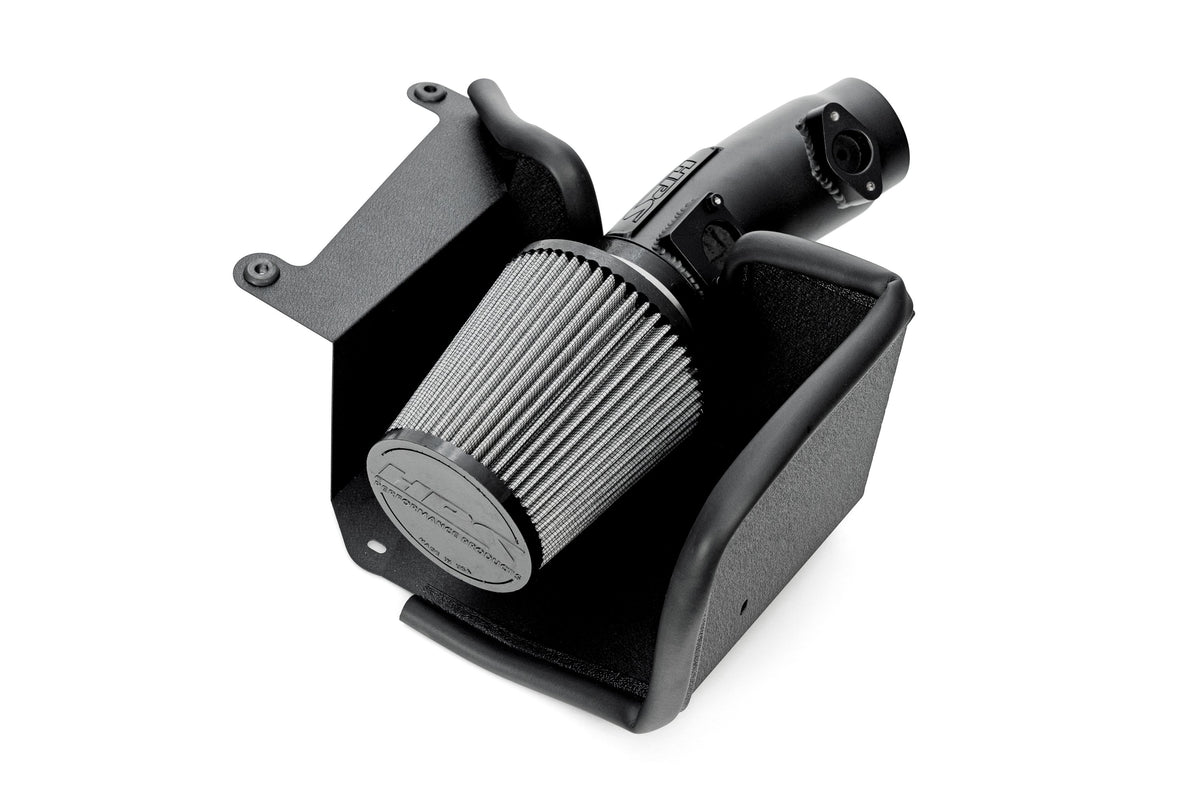 HPS Shortram Air Intake & Intercooler Charge Pipe Kit for Integra Type-S DE5 / Civic Type-R FL5 2.0T SKU 827-741WB, wrinkle black close-up product detail