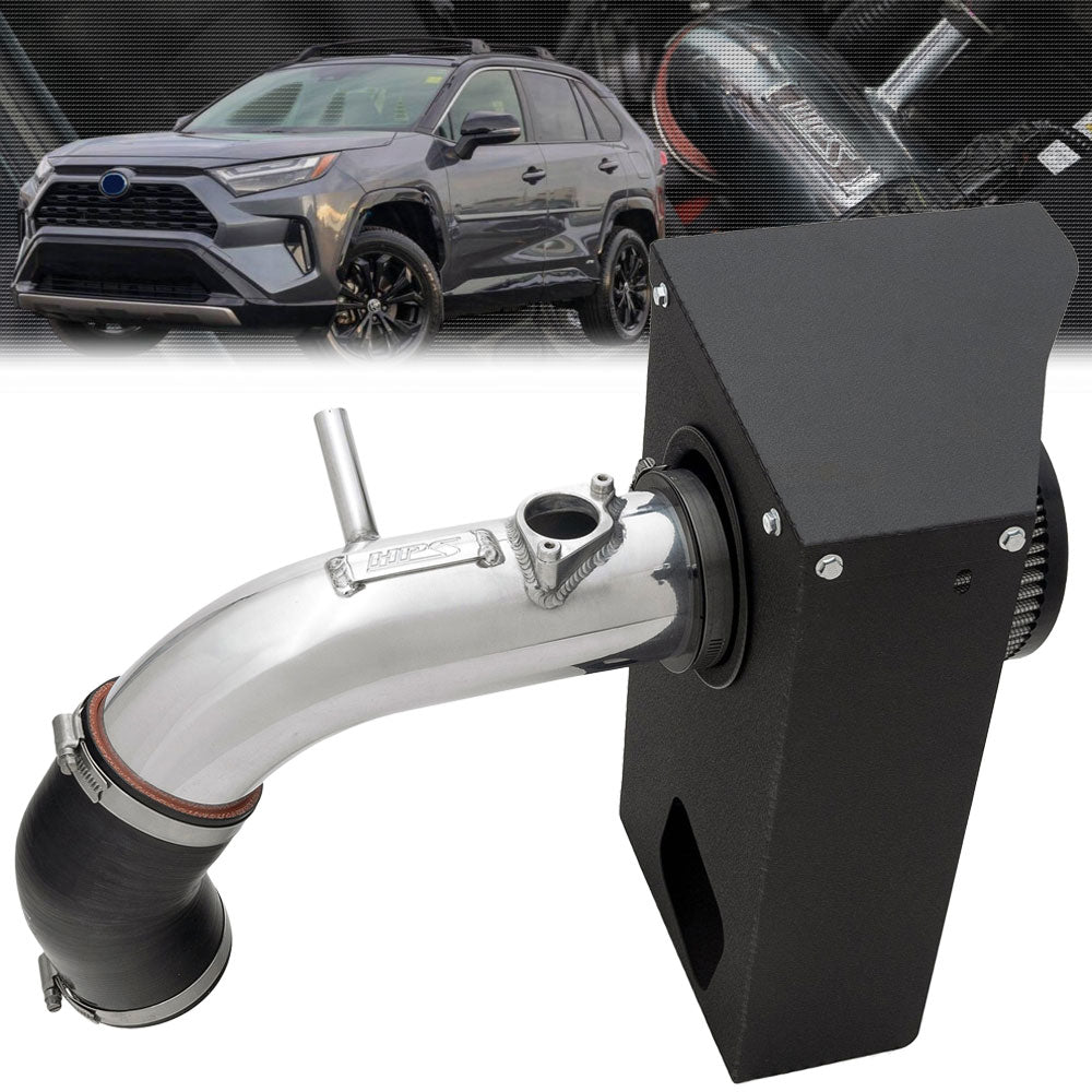 827-768P HPS Polish Shortram Air Intake For 19-25 RAV4 PlugIn & Hybrid / 21-24 RAV4 Prime