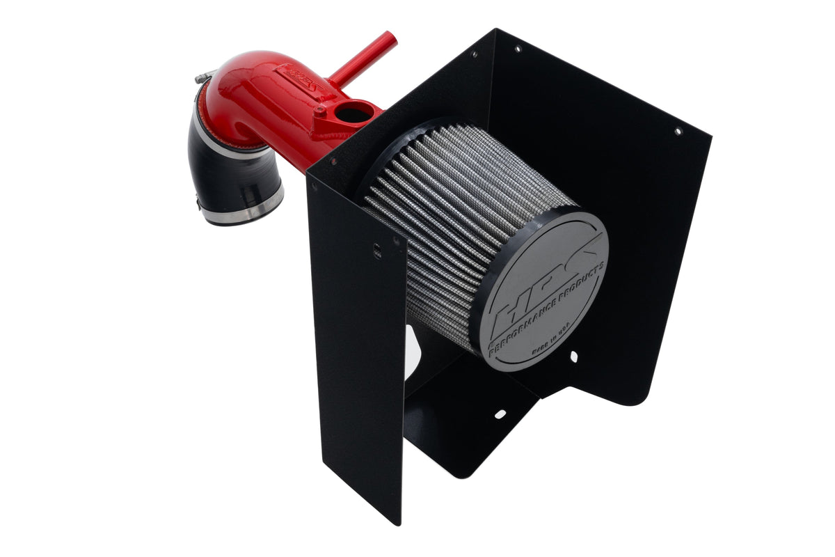 HPS Shortram Air Intake Heat Shield Kit for 19-25 Toyota RAV4 Hybrid / 21-24 RAV4 Prime XA50 SKU 827-768R, red close-up product detail