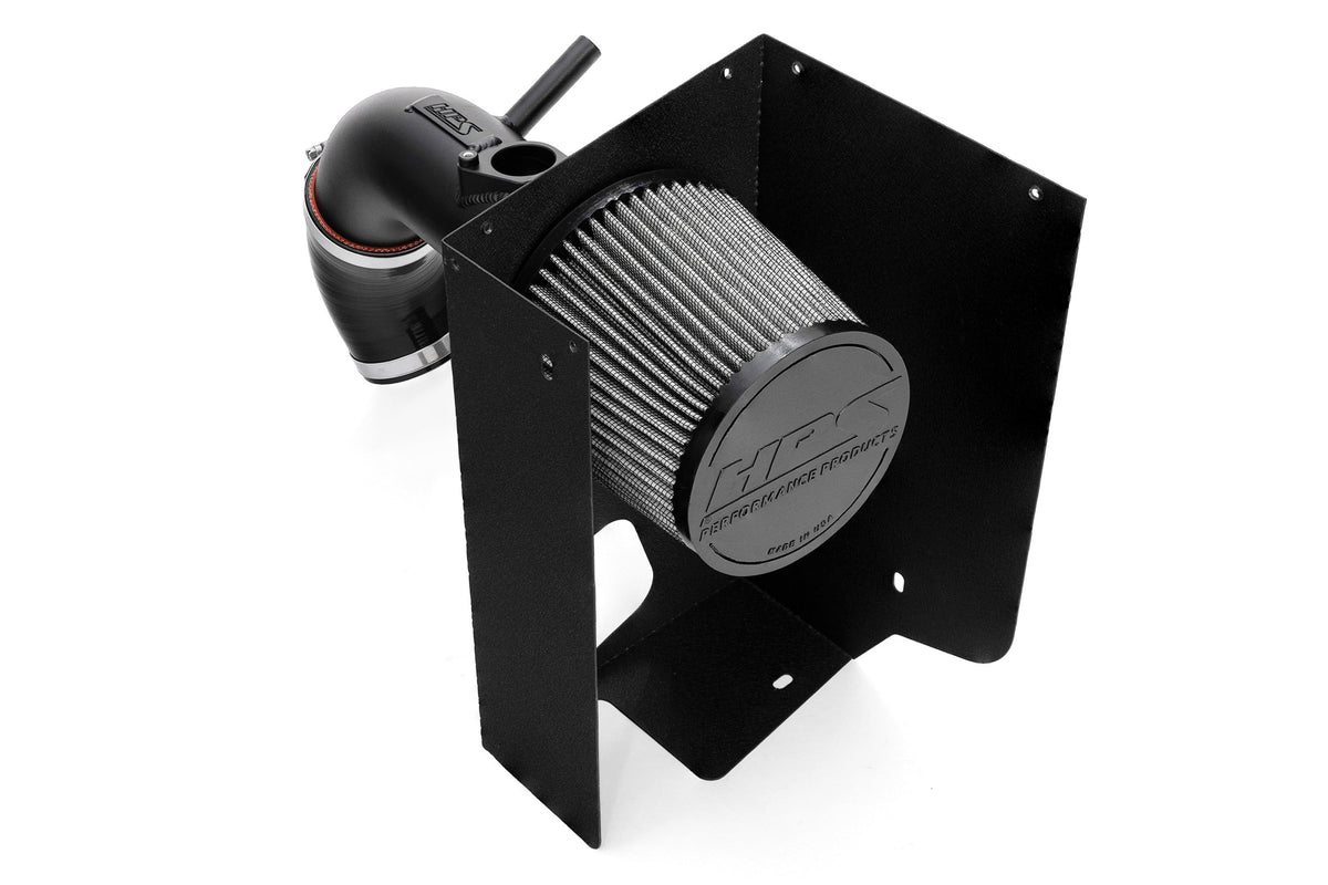 HPS Shortram Air Intake Heat Shield Kit for 19-25 Toyota RAV4 Hybrid / 21-24 RAV4 Prime XA50 SKU 827-768WB, wrinkle black close-up product detail