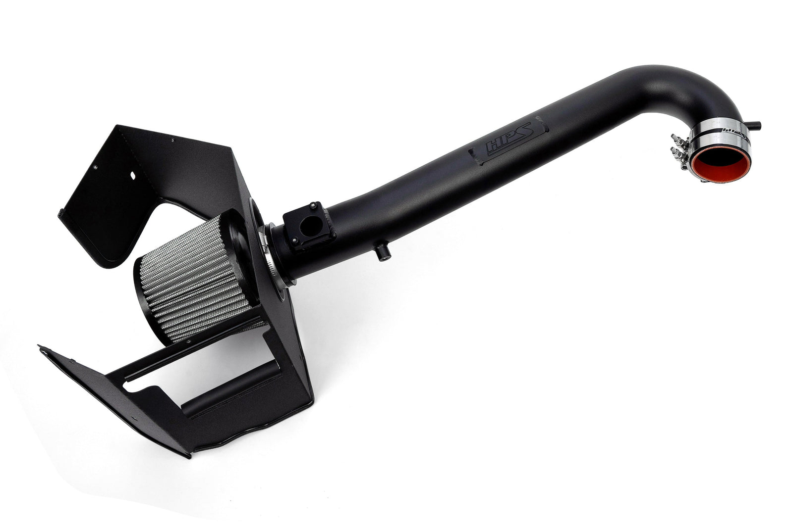 HPS Shortram Air Intake Heat Shield Kit for 15-19 Subaru Outback 2.5L BS SKU 827-769WB, wrinkle black alternate product view