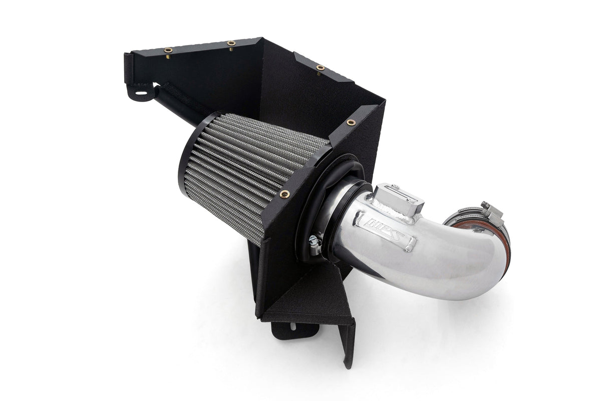 HPS Charge Pipe + Shortram Air Intake for 19+ BMW 1/2/4-Series 2.0L B48 Turbo SKU 827-770P, polished alternate product view