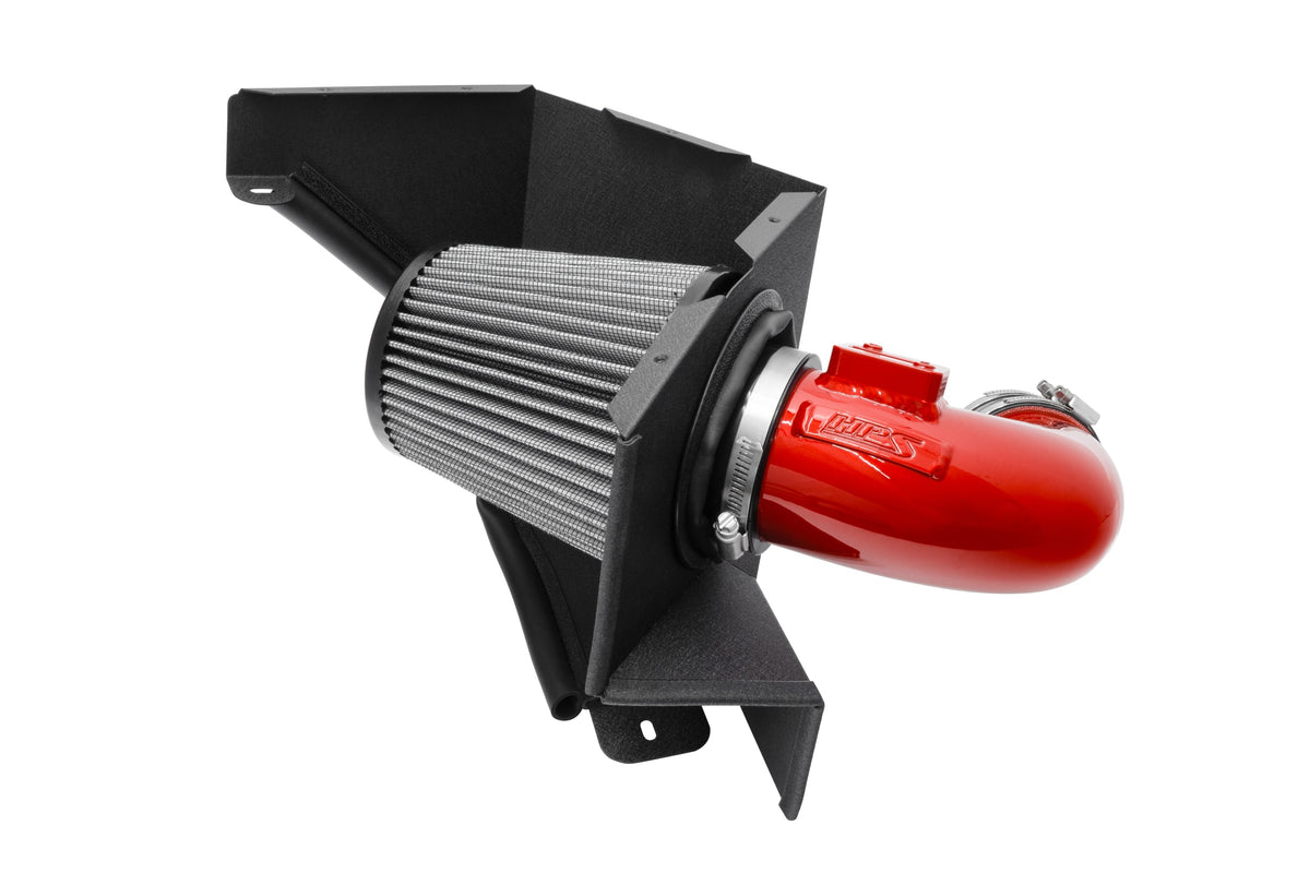 HPS Shortram Air Intake Heat Shield Kit for 22+ 230i / 19-24 330i / 21-24 430i 2.0L Turbo B48 SKU 827-770R, red alternate product view