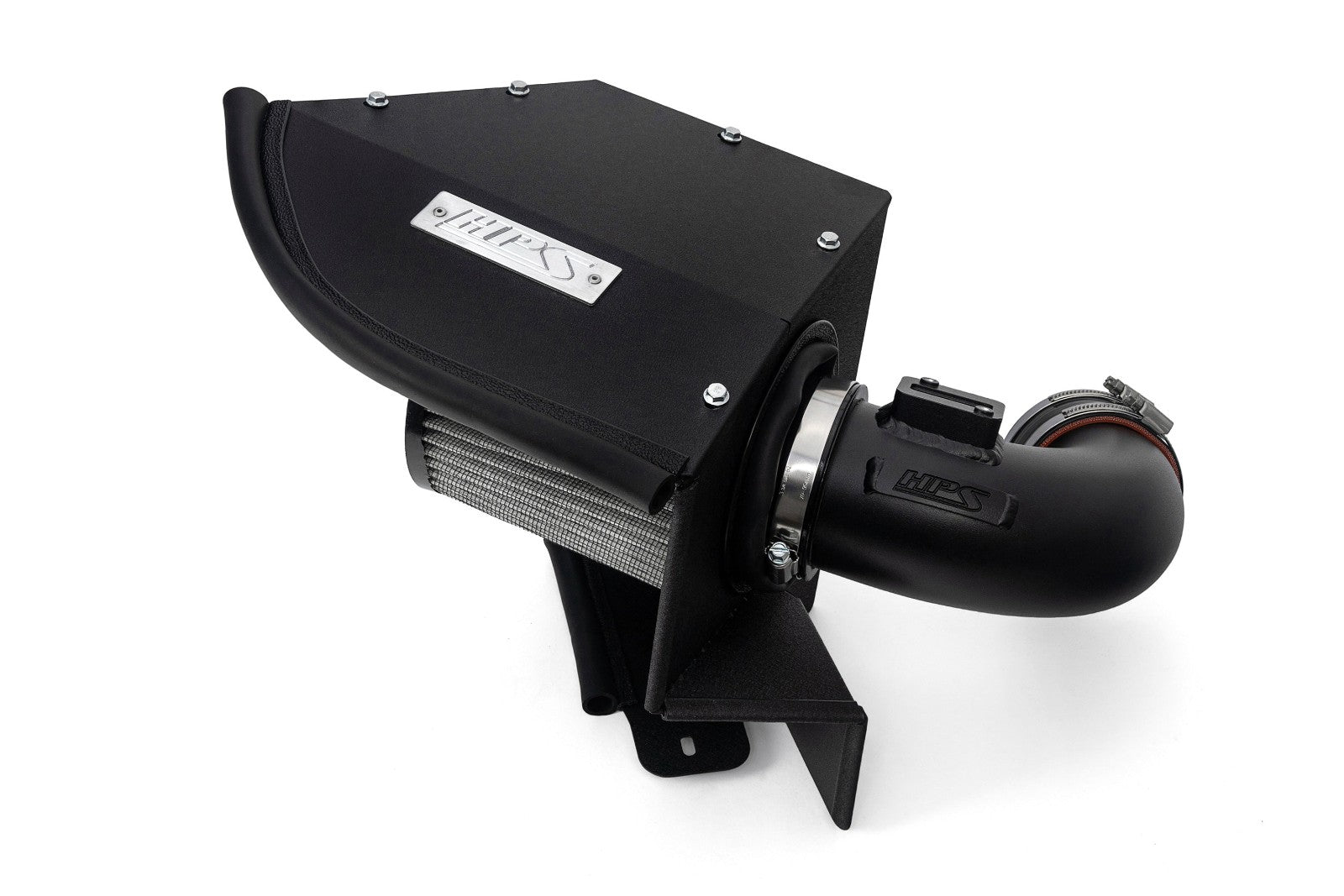 HPS Shortram Air Intake Heat Shield Kit for 22+ 230i / 19-24 330i / 21-24 430i 2.0L Turbo B48 SKU 827-770WB, wrinkle black product view