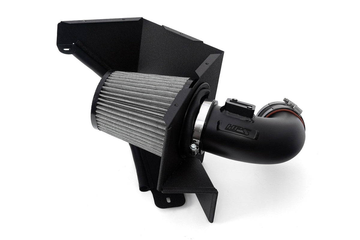HPS Shortram Air Intake Heat Shield Kit for 22+ 230i / 19-24 330i / 21-24 430i 2.0L Turbo B48 SKU 827-770WB, wrinkle black alternate product view