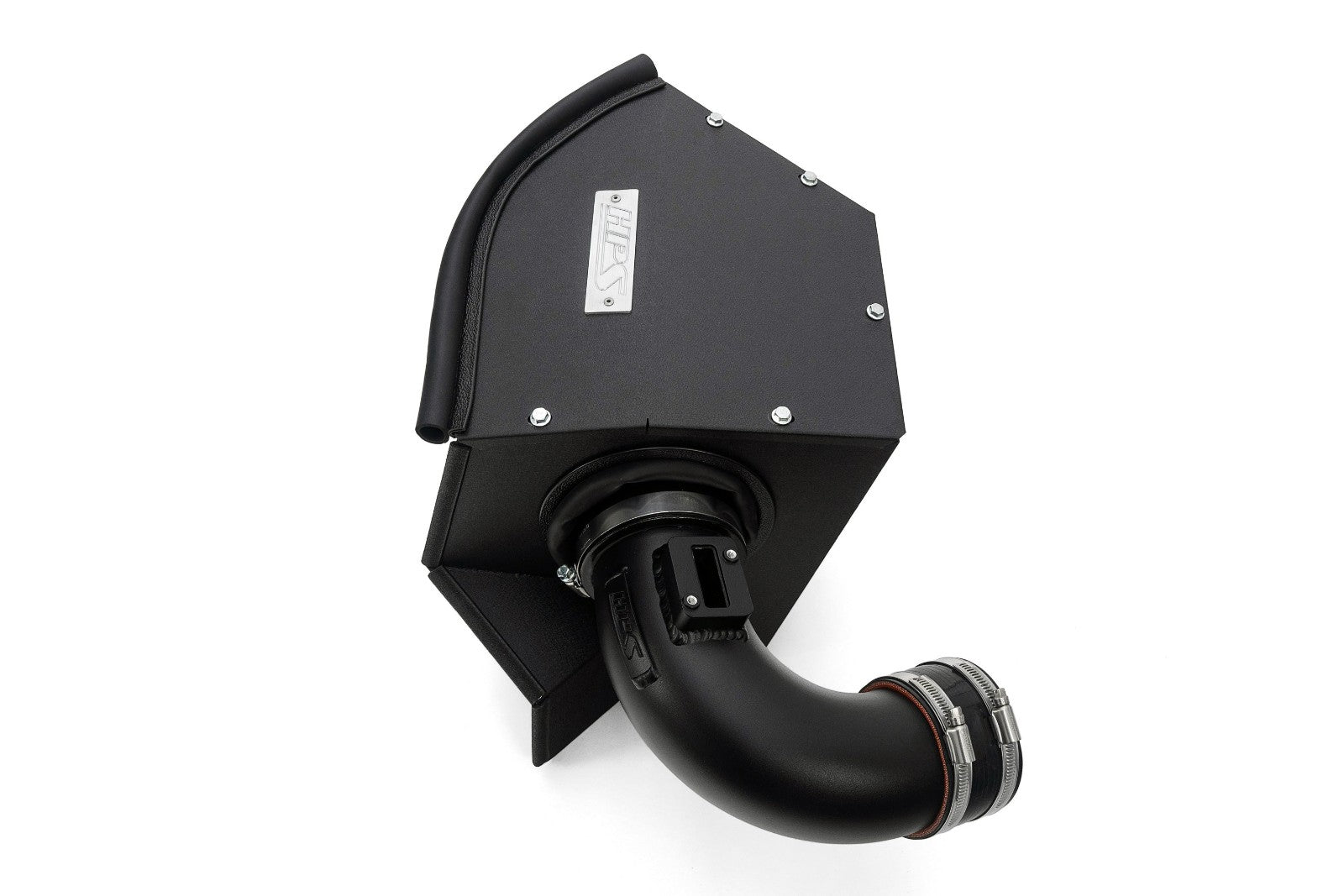 HPS Shortram Air Intake Heat Shield Kit for 22+ 230i / 19-24 330i / 21-24 430i 2.0L Turbo B48 SKU 827-770WB, wrinkle black product view 3