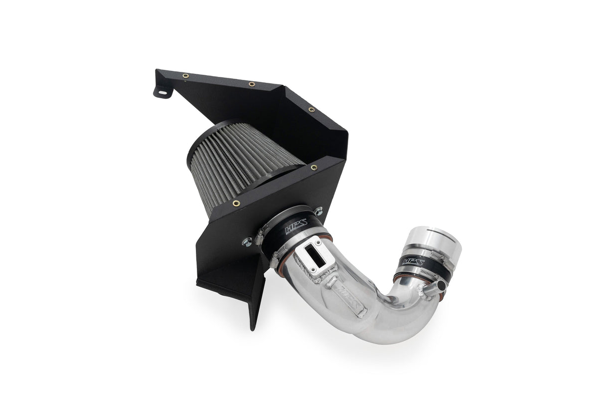 HPS Shortram Air Intake Heat Shield Kit for BMW 22+ M240i / 20+ M340i / 21+ M440i 3.0L Turbo B58 SKU 827-771P, polished alternate product view