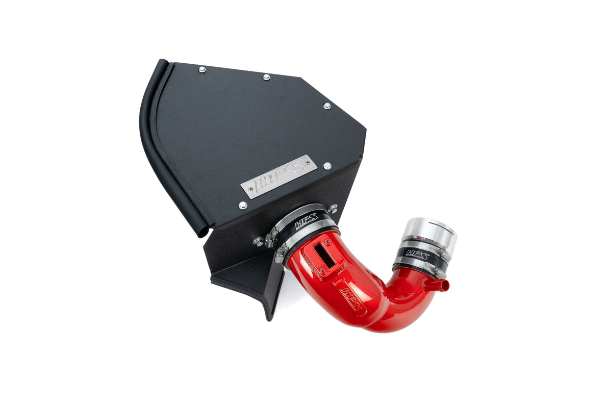 HPS Shortram Air Intake Heat Shield Kit for BMW 22+ M240i / 20+ M340i / 21+ M440i 3.0L Turbo B58 SKU 827-771R, red product view