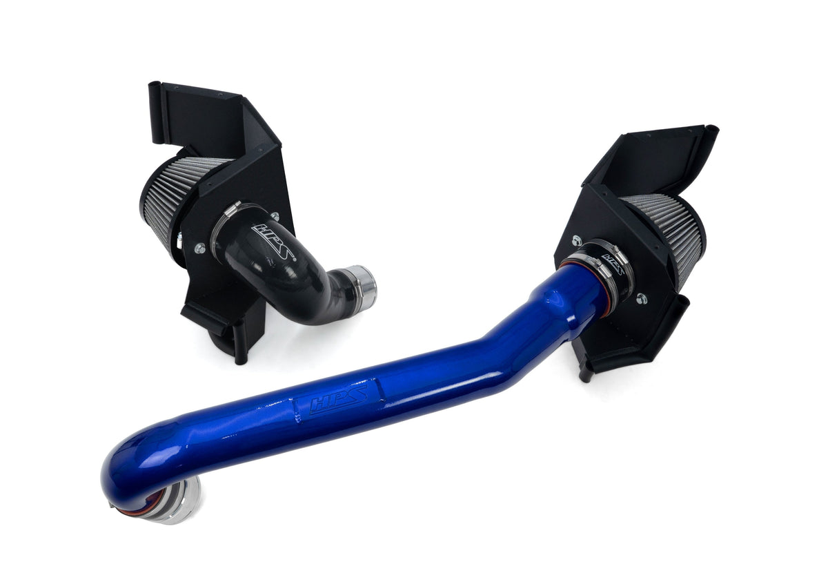 827-772BL HPS Blue Shortram Air Intake+Shield For 21+ BMW M2 M3 M4 (G87/G80/G81/G82/G83)