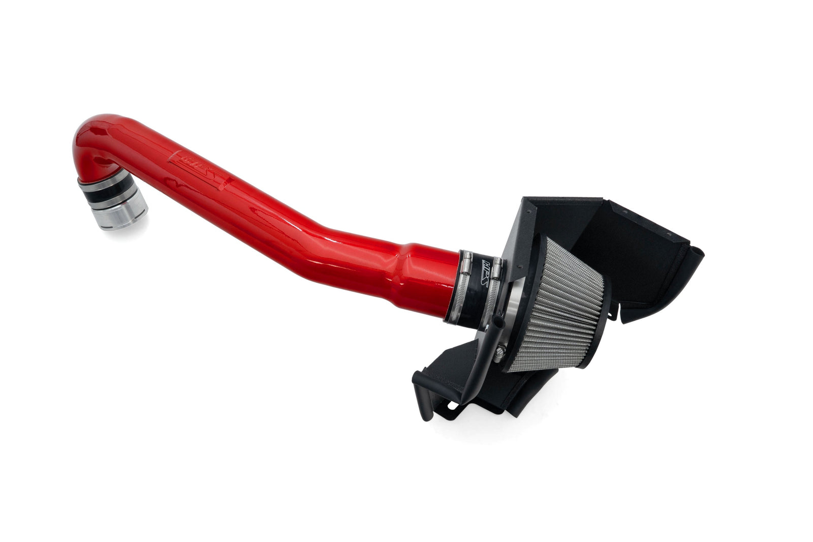 HPS Shortram Air Intake Heat Shield Kit for 21+ BMW M2 G87 / M3 G80 G81 / M4 G82 G83 3.0L S58 SKU 827-772R, red close-up product detail