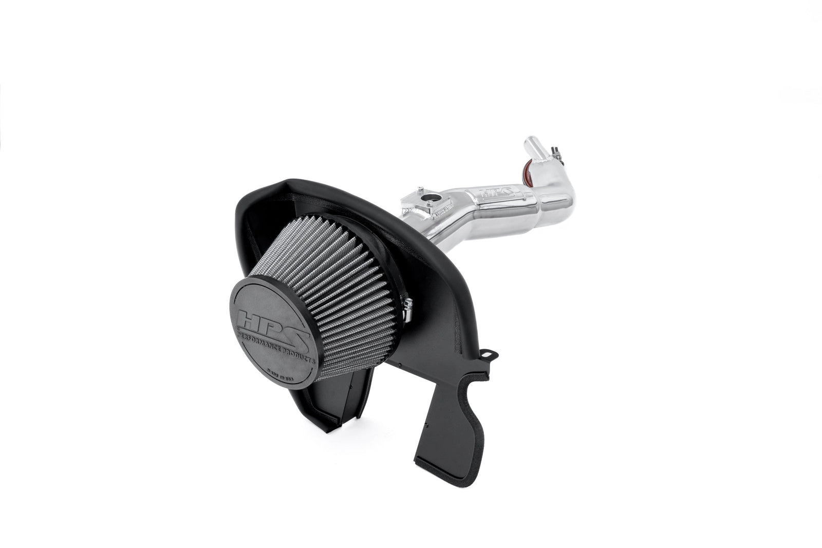 HPS Shortram Air Intake Heat Shield Kit for 21-25 Lexus IS300 2.0L Turbo XE30 SKU 827-777P, polished close-up product detail