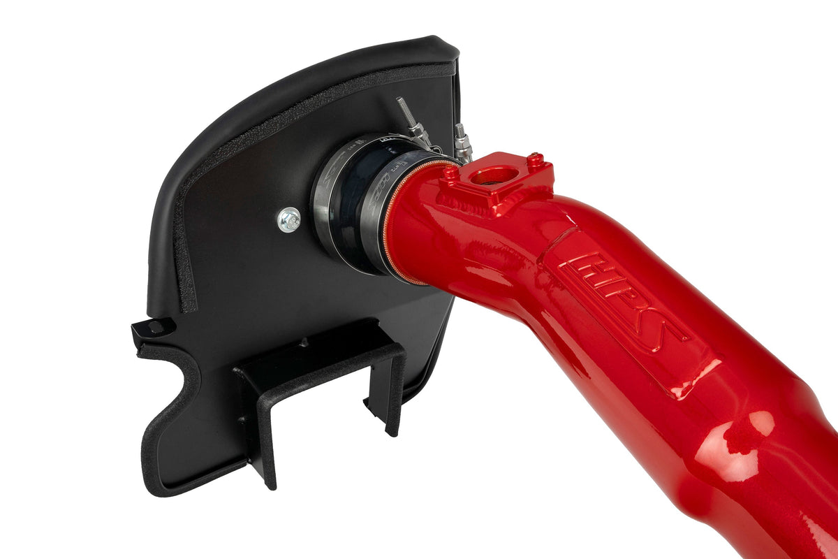 HPS Shortram Air Intake Heat Shield Kit for 21-25 Lexus IS300 2.0L Turbo XE30 SKU 827-777R, red additional close-up detail