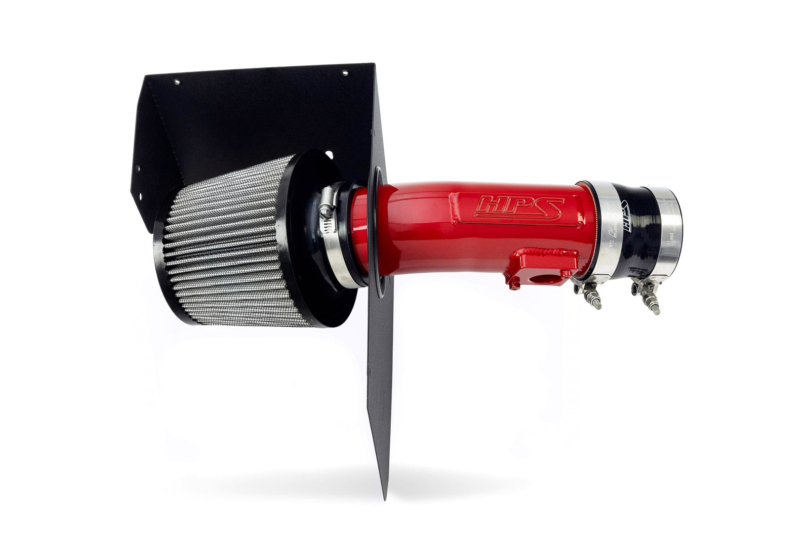 HPS Shortram Air Intake Heat Shield Kit for 08-14 Subaru Impreza WRX STI 2.5L Turbo GE GH GV GR SKU 827-778R, red alternate product view