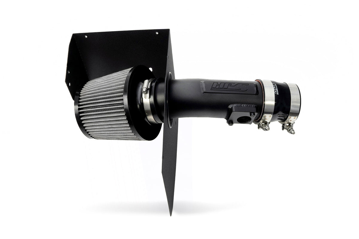 HPS Shortram Air Intake Heat Shield Kit for 08-14 Subaru Impreza WRX STI 2.5L Turbo GE GH GV GR SKU 827-778WB, wrinkle black alternate product view