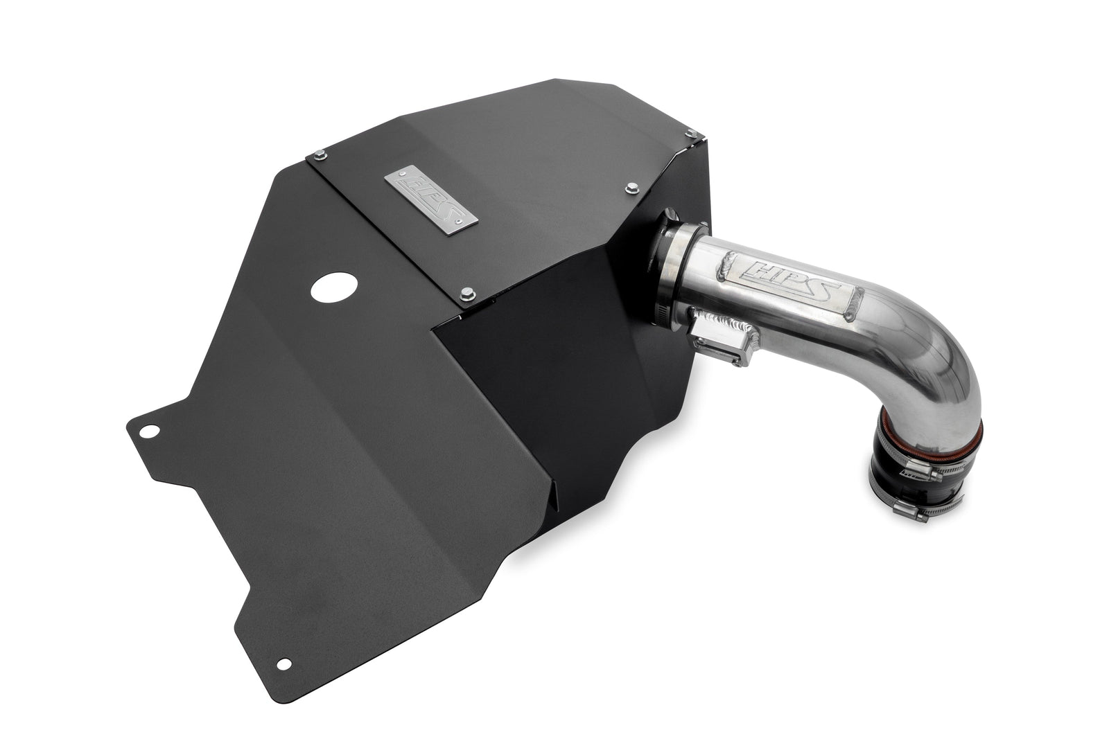 HPS 827-779P Polish Shortram Air Intake Kit w/Heat Shield