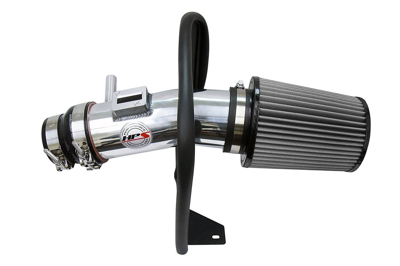 HPS Polish Shortram Air Intake Kit w/Heatshield For 13-17 Honda Accord Coupe/Sedan 3.5L V6 827-780P