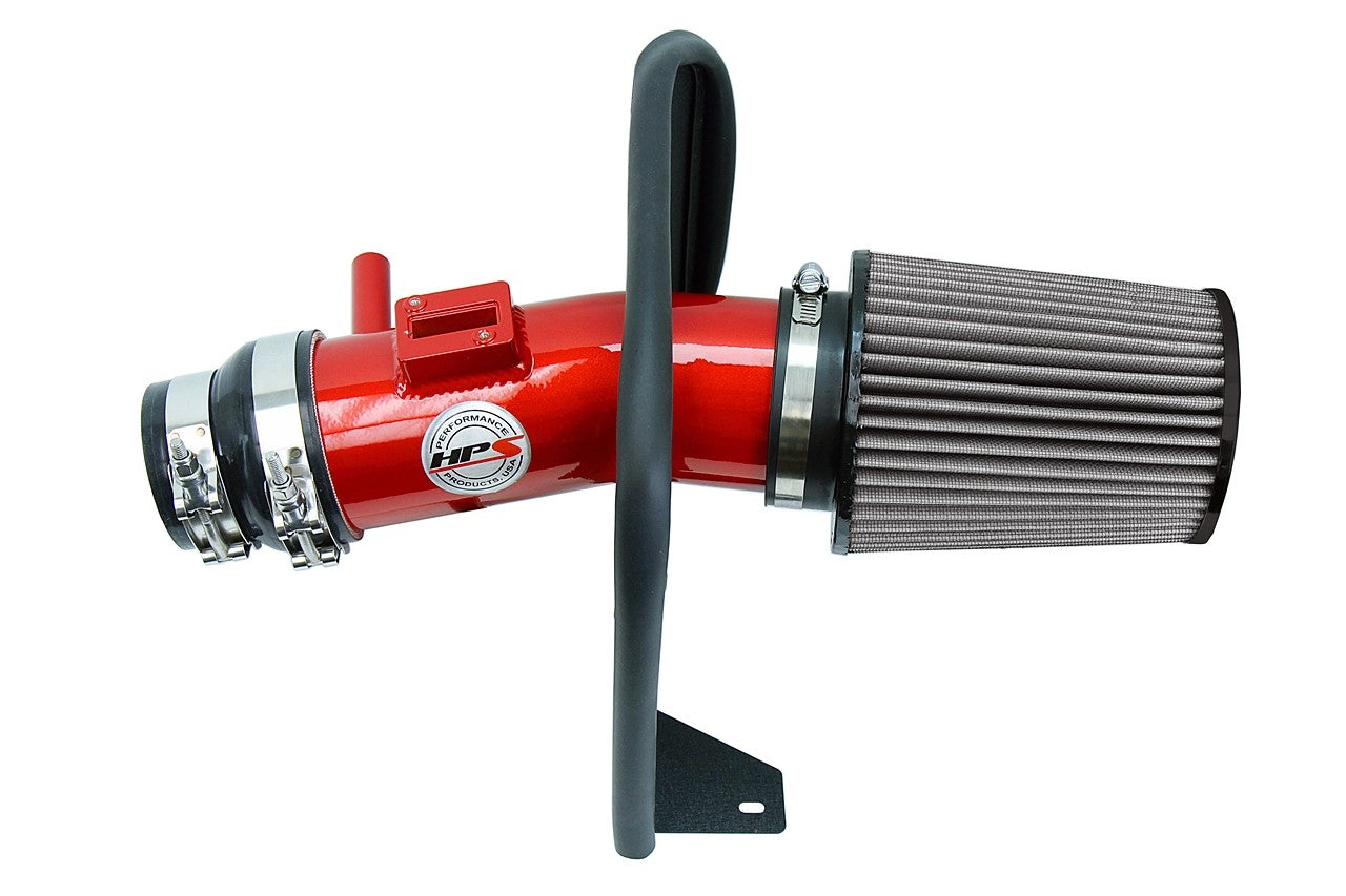 HPS Red Shortram Air Intake Kit w/Heatshield For 13-17 Honda Accord Coupe/Sedan 3.5L V6 827-780R