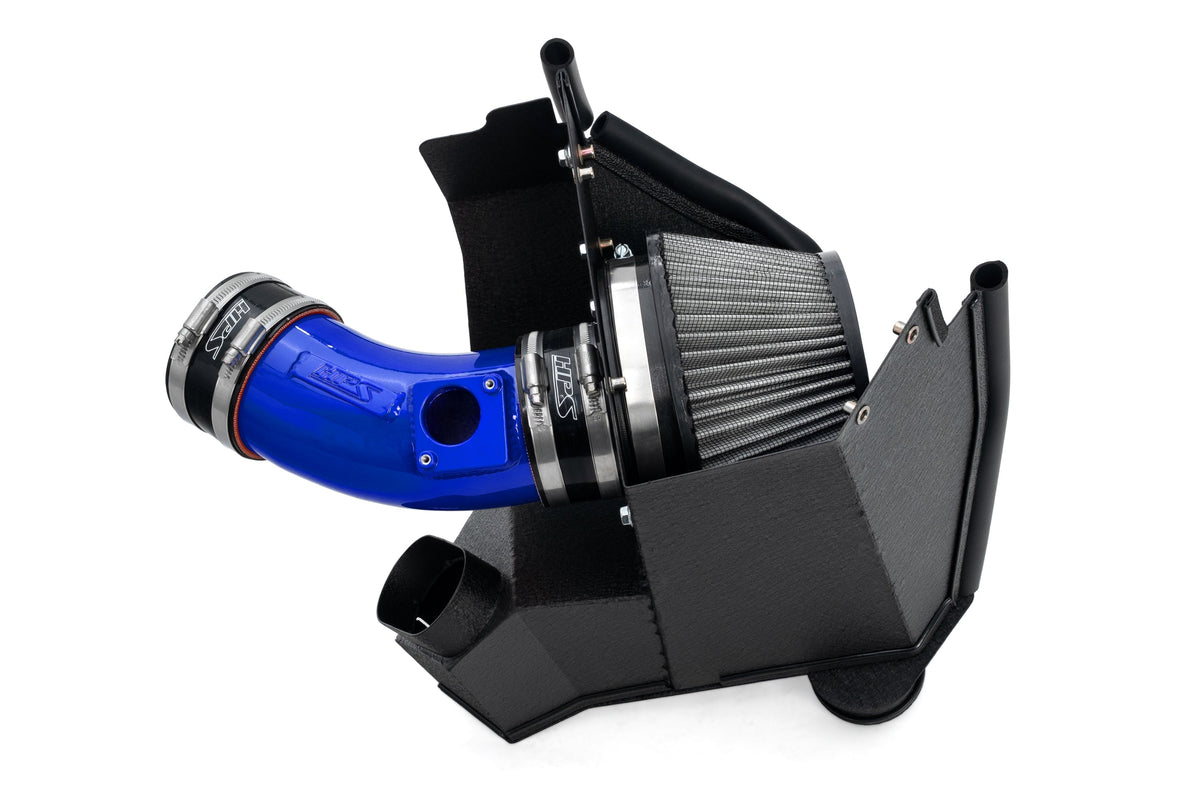 827-783BL HPS Blue Shortram Air Intake w/Heat Shield For 21-25 Acura TLX Type-S 3.0L Turbo