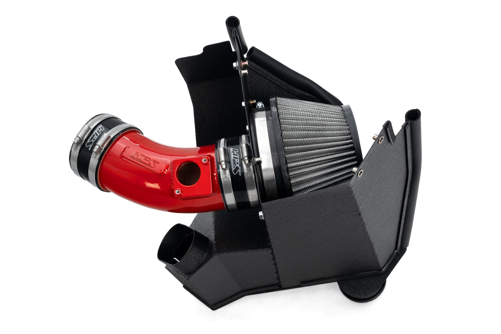 827-783R HPS Red Shortram Air Intake w/Heat Shield For 21-25 Acura TLX Type-S 3.0L Turbo