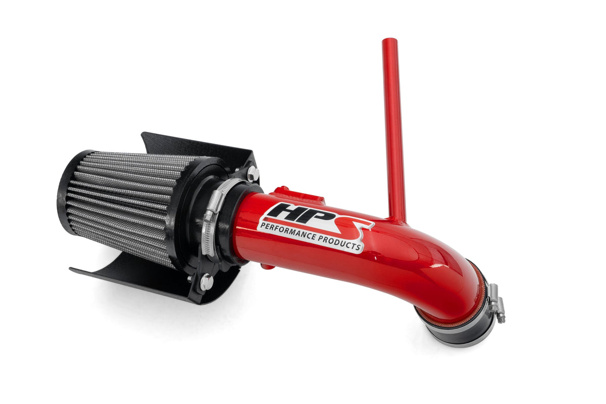 827-784R HPS Red Shortram Air Intake w/Shield For 10-15 Prius/12-17 Prius V 1.8L Hybrid