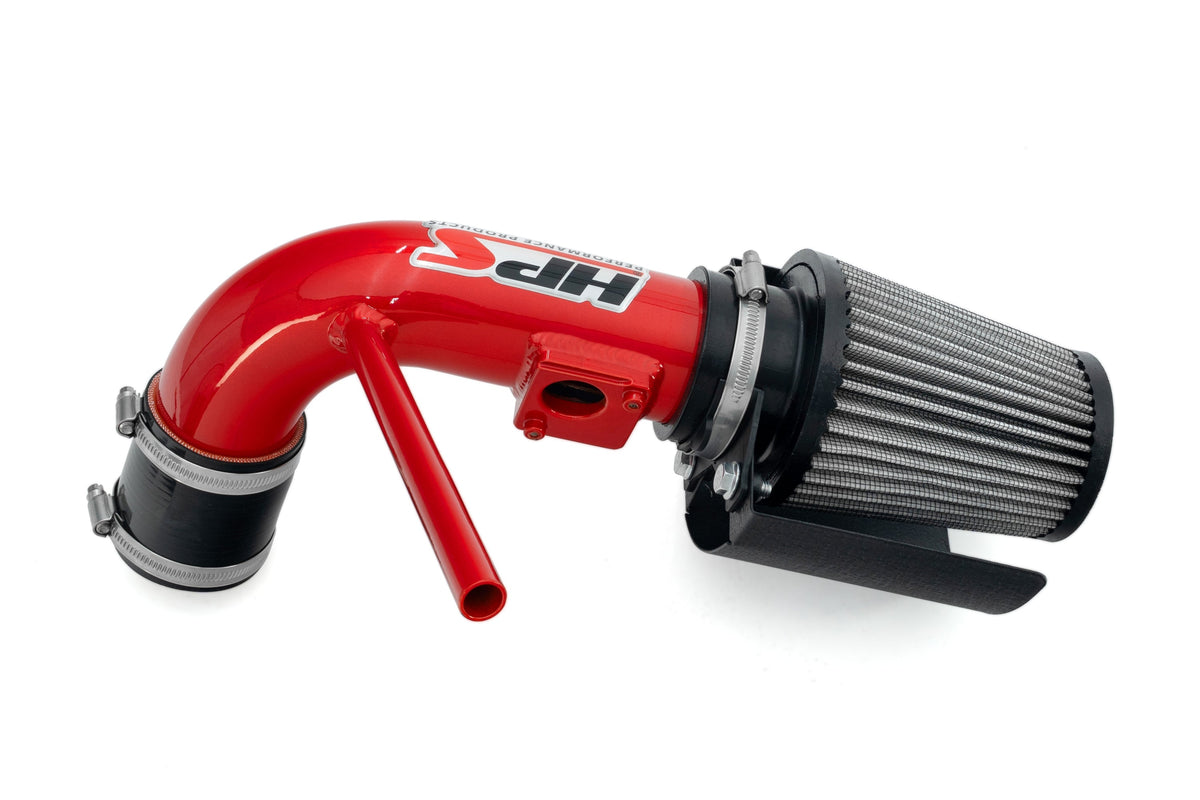 HPS Shortram Air Intake Heat Shield Kit for 10-15 Prius / 12-17 Prius V 1.8L Hybrid SKU 827-784R, red alternate product view