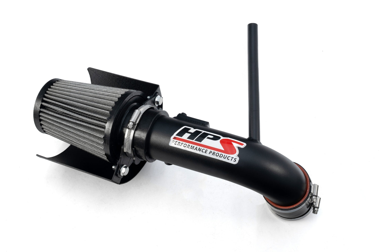 HPS Shortram Air Intake Heat Shield Kit for 10-15 Prius / 12-17 Prius V 1.8L Hybrid SKU 827-784WB, wrinkle black product view