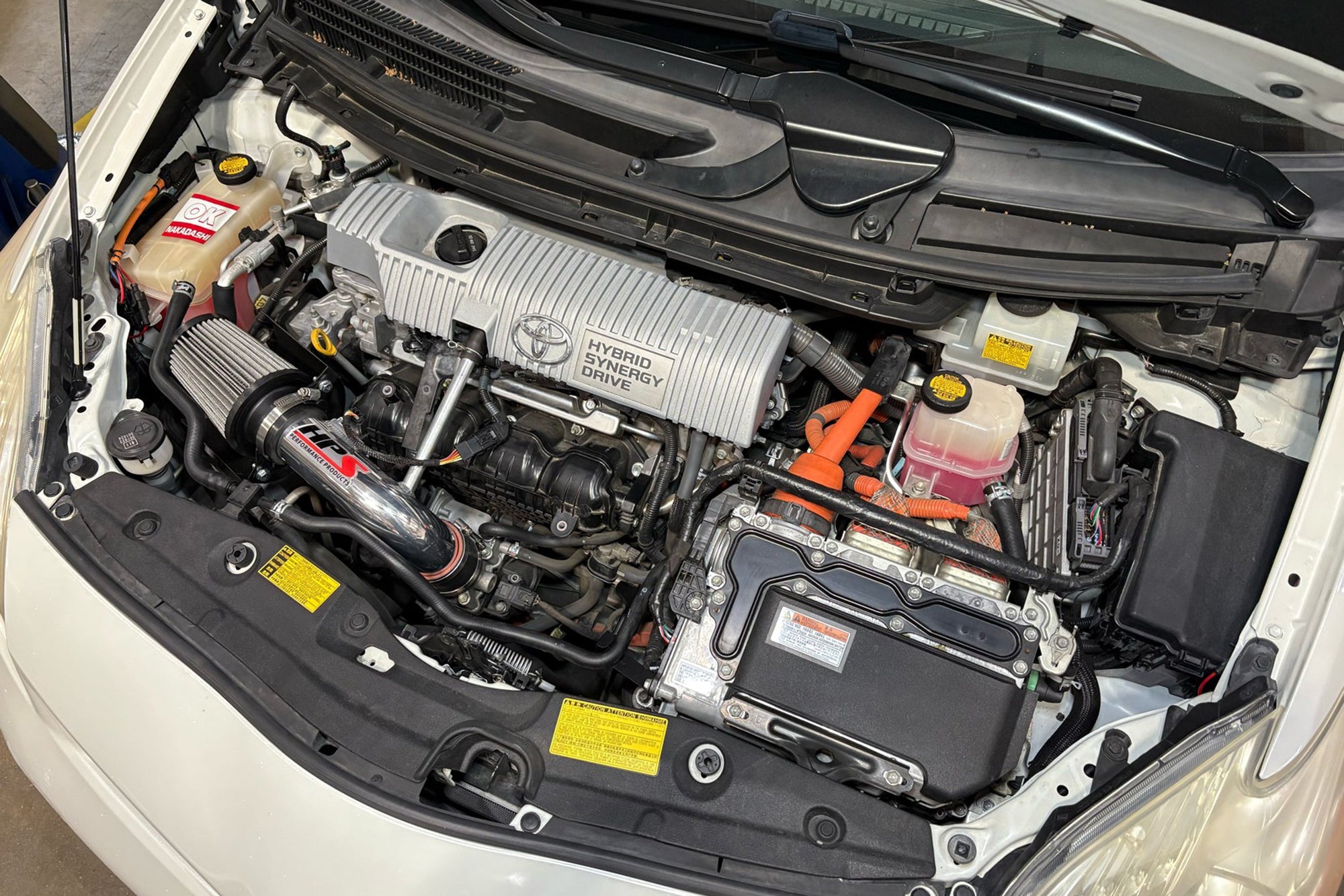 827-784WB HPS Black Shortram Air Intake w/Shield For 10-15 Prius/12-17 Prius V 1.8L Hybrid