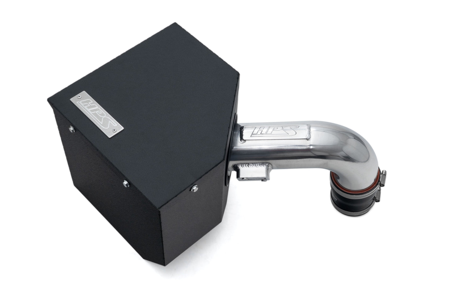 HPS Shortram Air Intake Heat Shield Kit for 24-26 Toyota Land Cruiser 2.4L Turbo J250 SKU 827-786P, polished product view