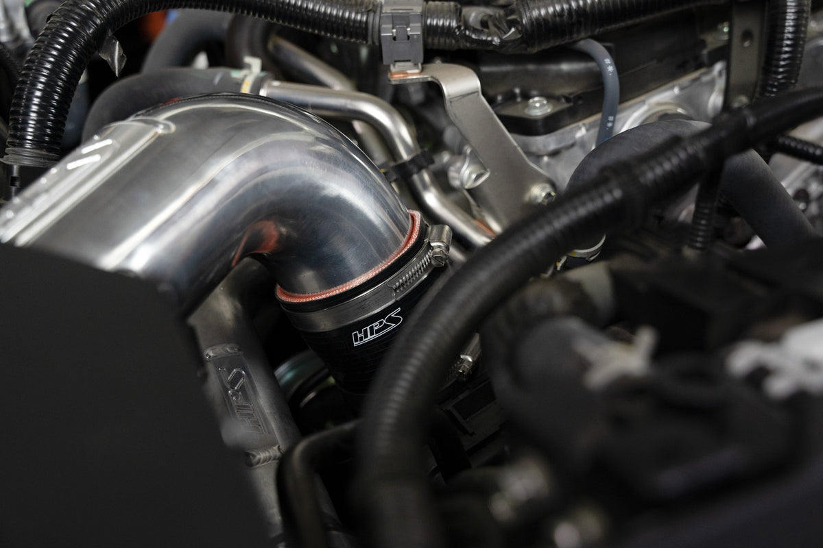 827-786P HPS Polish Shortram Air Intake Heat Shield Kit For 24+ Toyota Land Cruiser 2.4T