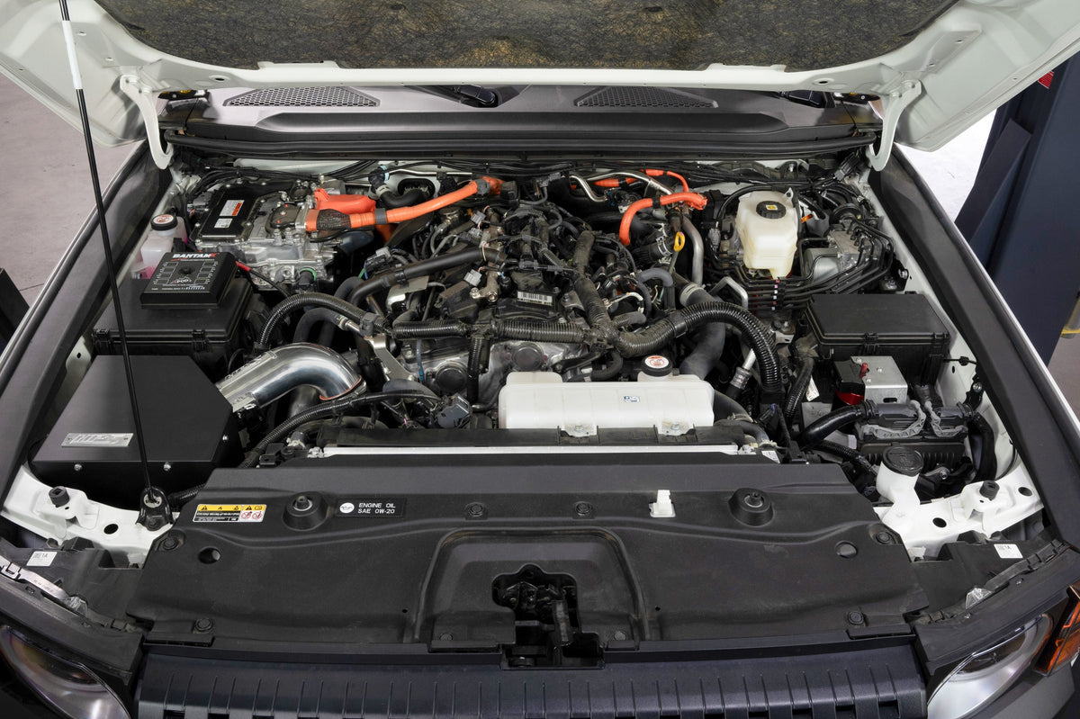 827-786P HPS Polish Shortram Air Intake Heat Shield Kit For 24+ Toyota Land Cruiser 2.4T