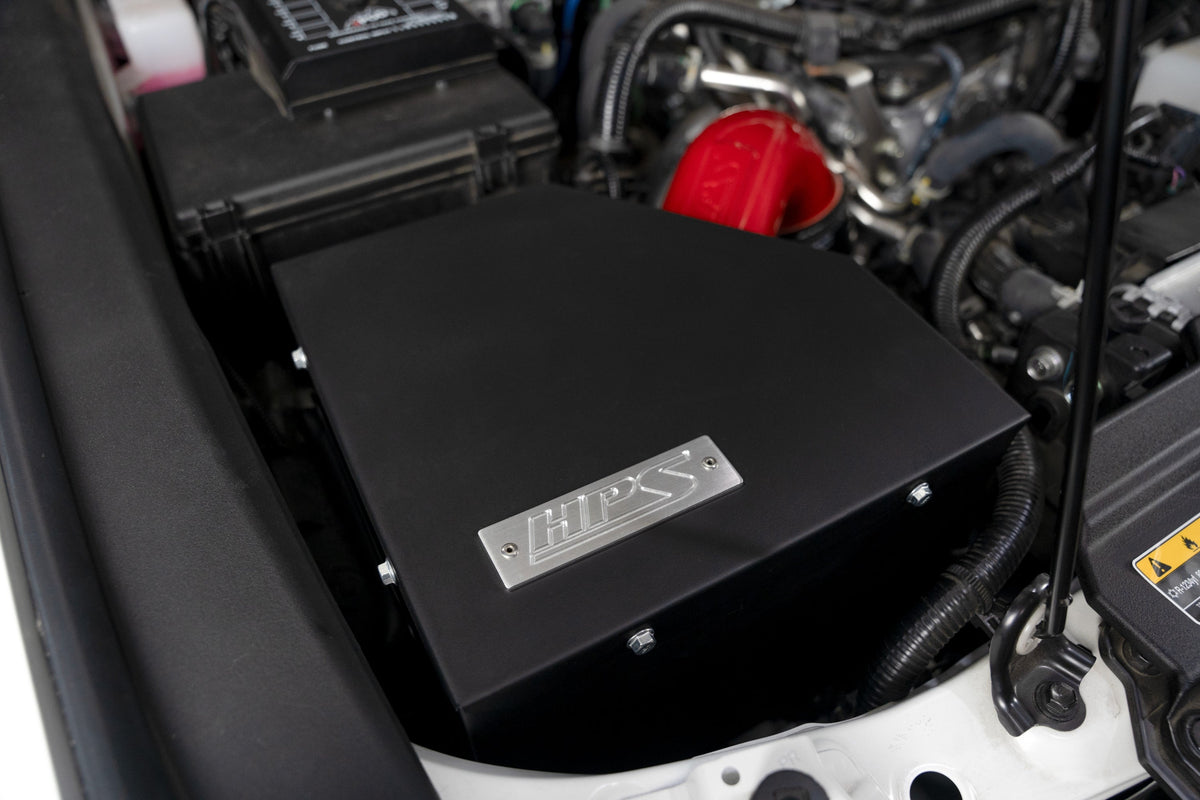827-786R HPS Red Shortram Air Intake Heat Shield Kit For 24+ Toyota Land Cruiser 2.4T