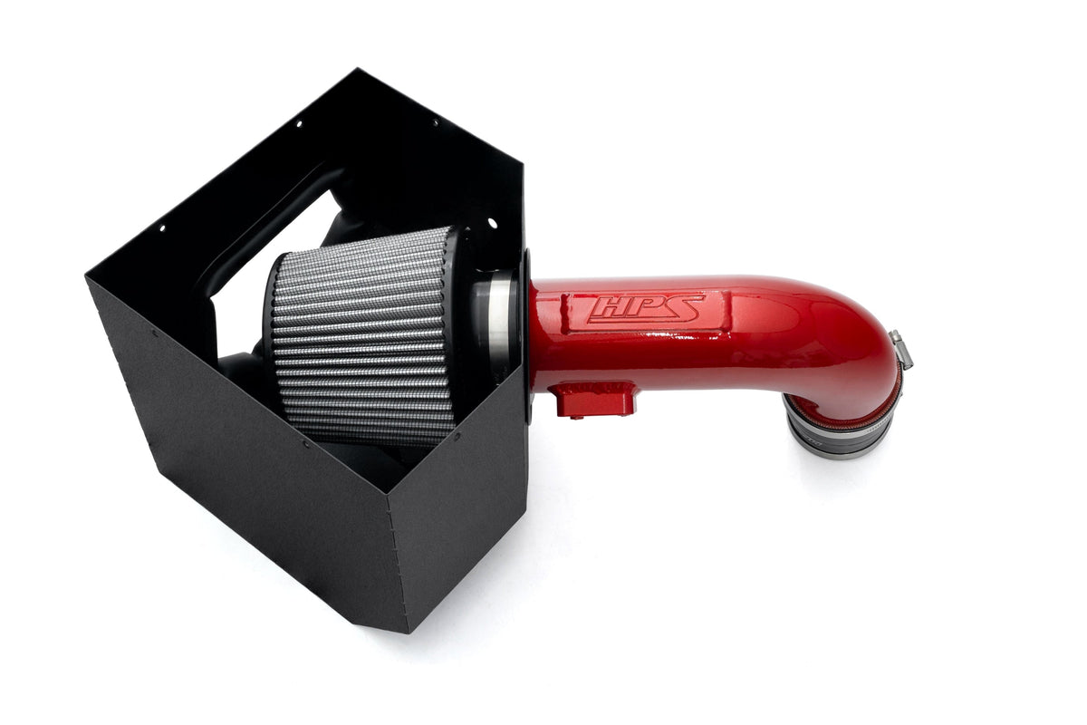 HPS Shortram Air Intake Heat Shield Kit for 24-26 Toyota Land Cruiser 2.4L Turbo J250 SKU 827-786R, red alternate product view