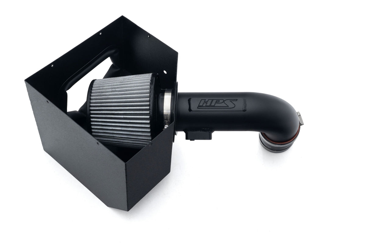 HPS Shortram Air Intake Heat Shield Kit for 24-26 Toyota Land Cruiser 2.4L Turbo J250 SKU 827-786WB, wrinkle black alternate product view