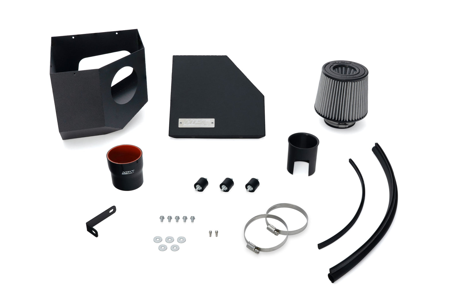 827-786WB HPS Black Shortram Air Intake Heat Shield Kit For 24+ Toyota Land Cruiser 2.4T