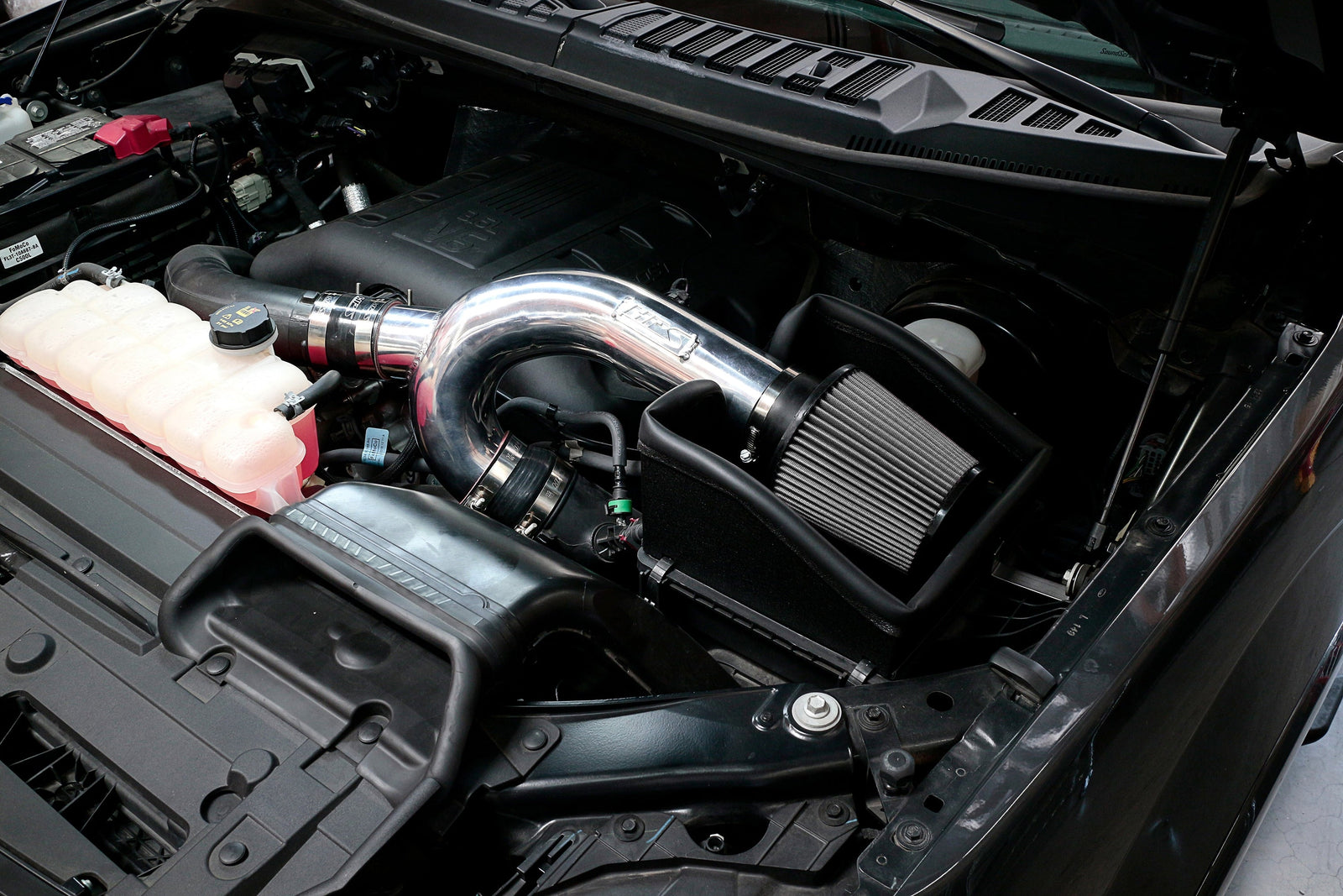 827-787BL HPS Blue Shortram Air Intake Kit For 17-25 Ford F-150/18-24 Expedition 3.5L V6