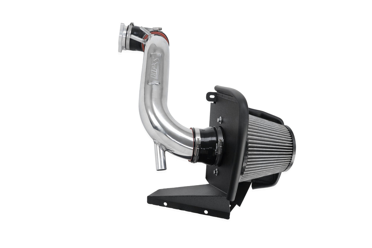HPS Aluminum Shortram Air Intake & Turbo Inlet Kit for 19-22 Hyundai Veloster N 2.0T SKU 827-797P, polished product view