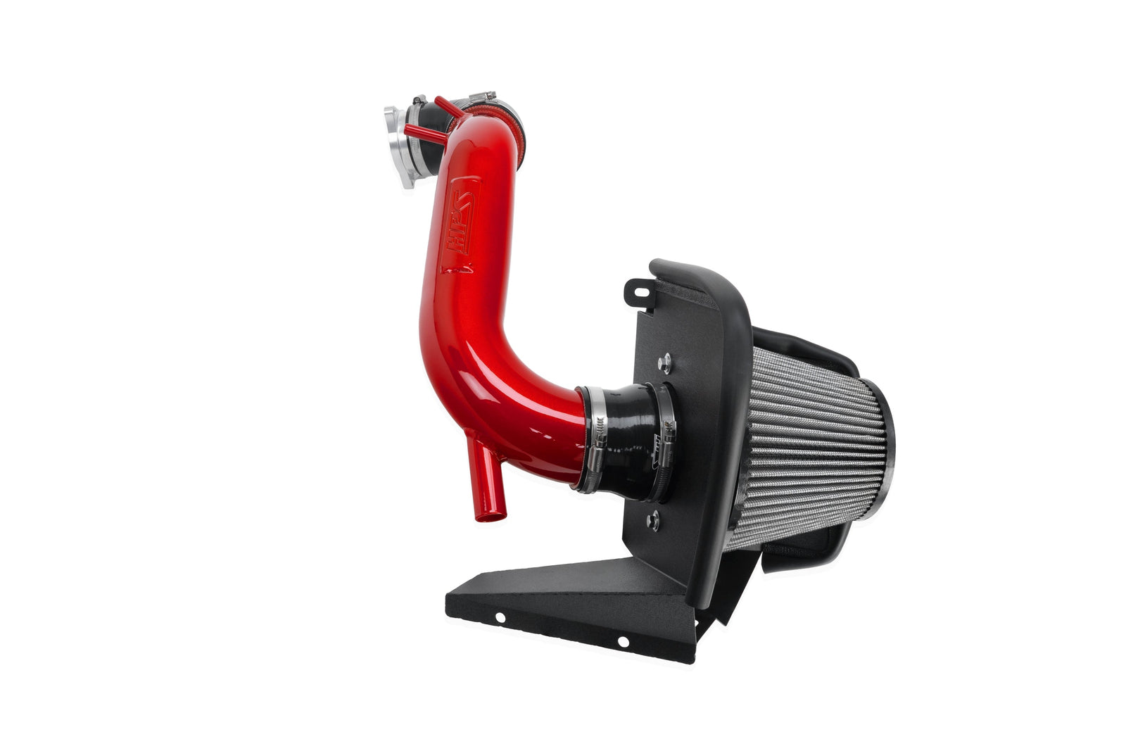 HPS Aluminum Shortram Air Intake & Turbo Inlet Kit for 19-22 Hyundai Veloster N 2.0T SKU 827-797R, red product view