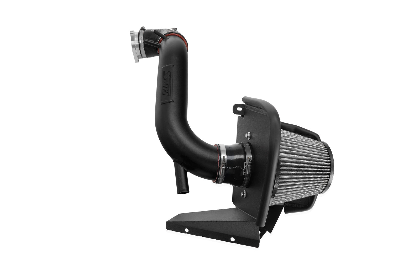 HPS Aluminum Shortram Air Intake & Turbo Inlet Kit for 19-22 Hyundai Veloster N 2.0T SKU 827-797WB, wrinkle black product view