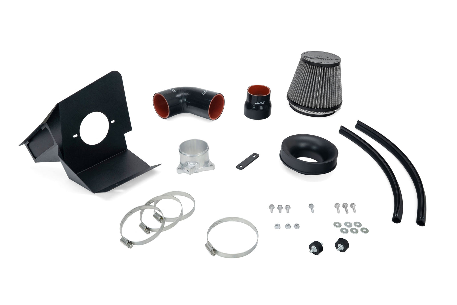 827-797WB HPS Black Shortram Air Intake Heat Shield Kit For 19-22 Hyundai Veloster N 2.0T