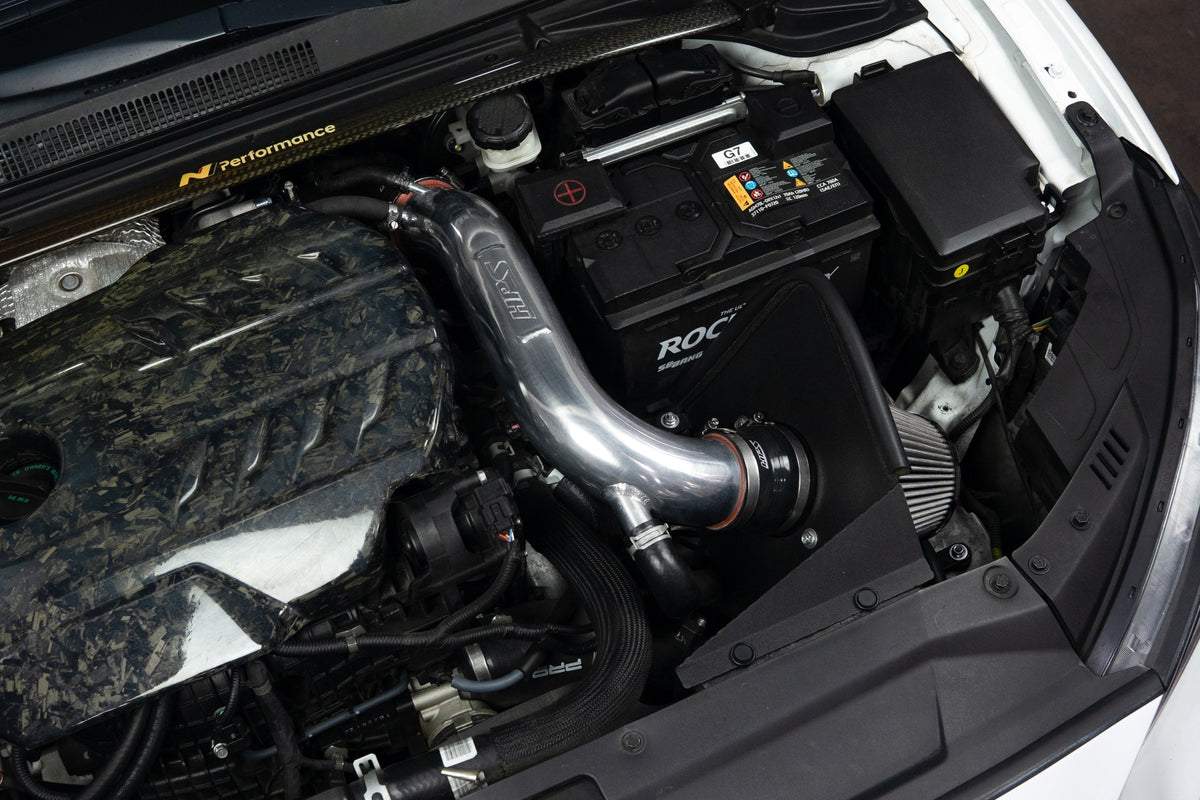 827-797BL HPS Blue Shortram Air Intake Heat Shield Kit For 19-22 Hyundai Veloster N 2.0T