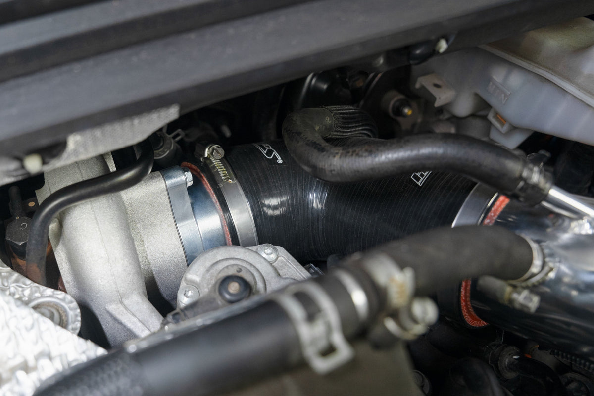 827-797P HPS Polish Shortram Air Intake Heat Shield Kit For 19-22 Hyundai Veloster N 2.0T