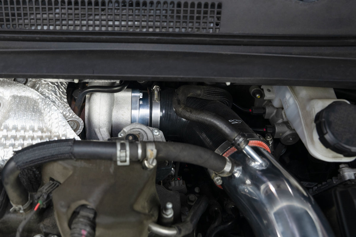 827-797P HPS Polish Shortram Air Intake Heat Shield Kit For 19-22 Hyundai Veloster N 2.0T