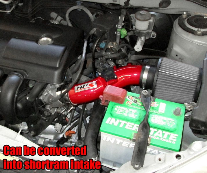 HPS Red Cold Air Intake Kit with Filter For 03-04 Pontiac Vibe 1.8L Air Intake Systems 837-513R-1
