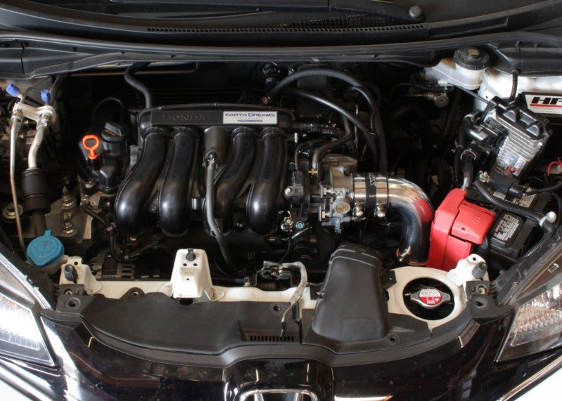 HPS Polish Cold Air Intake Kit with Filter For 15-18 Honda Fit 1.5L Manual Trans Air Intake Systems 837-568P