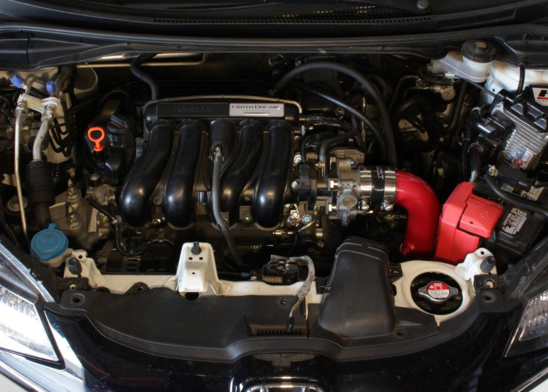 HPS Red Cold Air Intake Kit with Filter For 15-18 Honda Fit 1.5L Manual Trans Air Intake Systems 837-568R