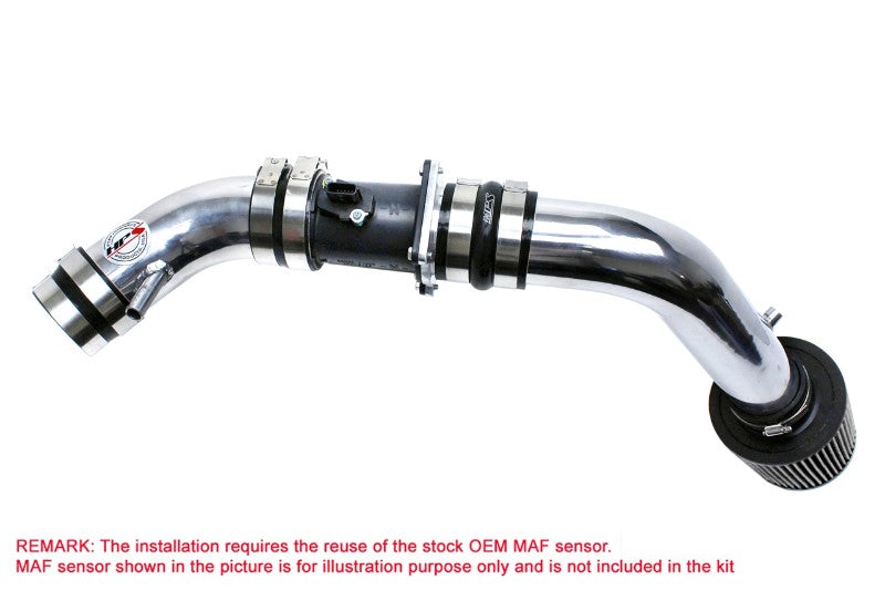 HPS Polish Cold Air Intake Kit with Filter For 02-06 Nissan Altima 2.5L 4Cyl Air Intake Systems 837-570P