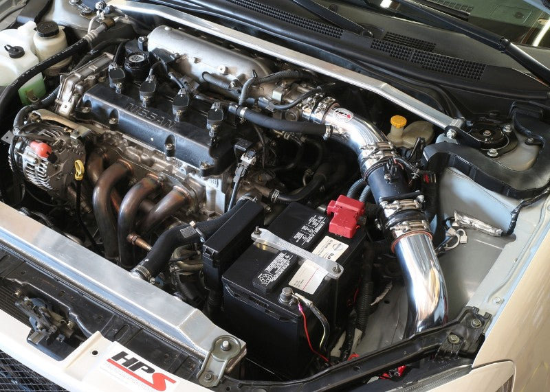 HPS Polish Cold Air Intake Kit with Filter For 02-06 Nissan Altima 2.5L 4Cyl Air Intake Systems 837-570P