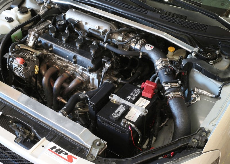 HPS Black Cold Air Intake Kit with Filter For 02-06 Nissan Altima 2.5L 4Cyl Air Intake Systems 837-570WB