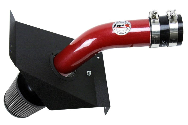HPS Red Cold Air Intake Kit with Filter For 15-17 Subaru WRX STI 2.5L Turbo Air Intake Systems 837-573R-1